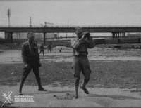 NationalWWIMuseum sports baseball black and white military GIF