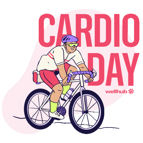 Cardio Biking Sticker by Wellhub
