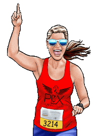 Track And Field Runner Sticker by eBibs