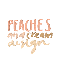 Peaches And Cream Design Sticker