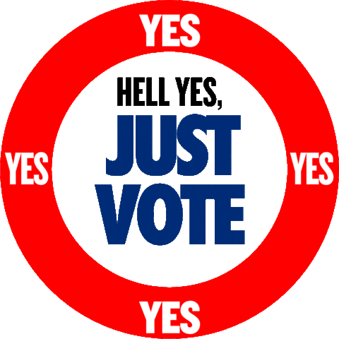 reedartdepartment vote america president sneakers Sticker