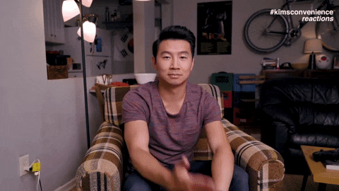 Simu Liu Reaction GIF by Kim's Convenience