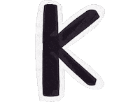 Alphabet K Sticker