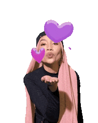 Kisses Blow Kiss Sticker by Yuna