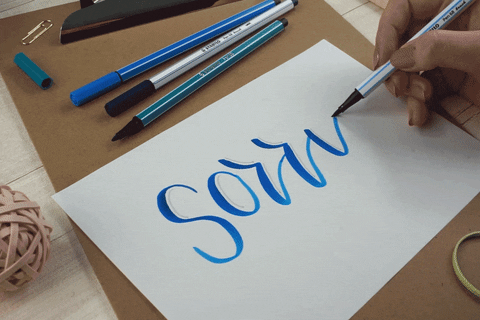 Sorry Lettering GIF by STABILO