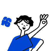 Happy Ok Sticker by YAICHI