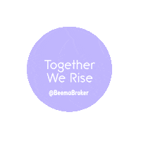 beemabroker together feminism equality lilac Sticker