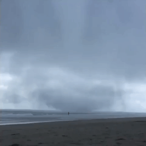 Waterspout Damages Beach Property in Surf City