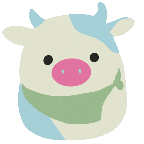 Easter Cow Sticker