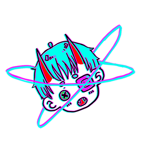 yokaisekai giphyupload kawaii creepy planet Sticker