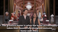 Honor When The Actor Takes Home Their Costume