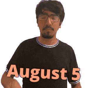 August 5 Sticker