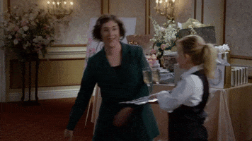 Mayim Bialik Champagne GIF by CallMeKatFOX