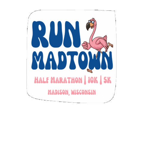Runmadtown giphygifmaker wisconsin 10k 5k Sticker