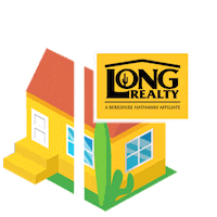 LongRealty house sign long realty Sticker
