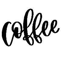 sincerelycitra coffee calligraphy writing coffee time Sticker