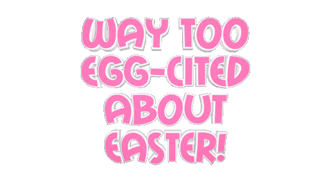 Easter Bunny Love Sticker by OpticalArtInc.