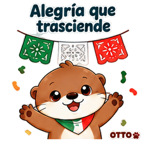 Saludo Sombrero Sticker by Otto the Otter by GleeSpace