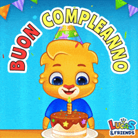 Happy Birthday Celebration GIF by Lucas and Friends by RV AppStudios