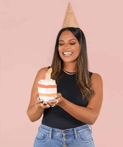 Happy Birthday Reaction GIF by Kamie Crawford