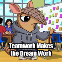Teamwork Makes The Dream Work Collaboration GIF by Chillo Dillo