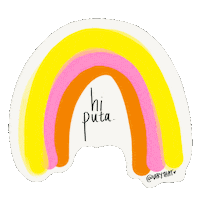 Rainbow Puta Sticker by Very That
