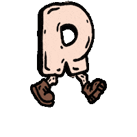 R Hiking Sticker
