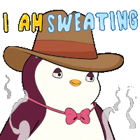 Nervous Summer Time Sticker by Pudgy Penguins