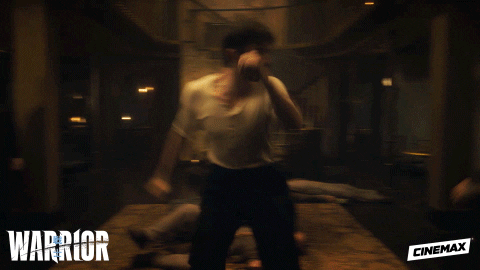 cinemax giphyupload kick warrior dodge GIF