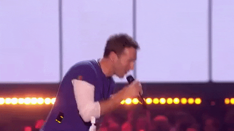 chris martin thank you GIF by BRIT Awards