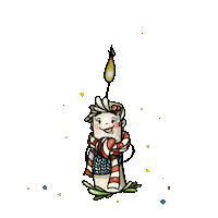 Christmas Candle December Sticker