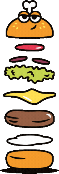 Burger Fries Sticker by Unit Sheffield