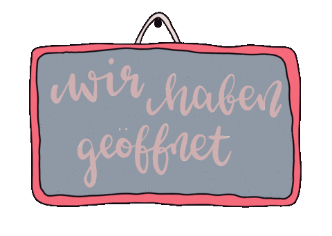 Geöffnet Sticker by Glück ist...