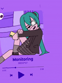 M0NS_Draw animation miku vocaloid hatsune miku GIF
