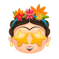 Frida Kahlo Art Sticker by ¡Ay Güey!