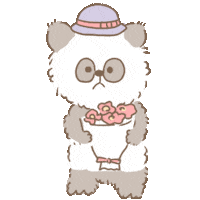 Panda Graduate Sticker by koimoffee