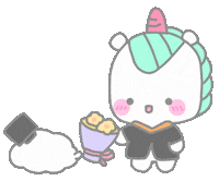 Flower Unicorn Sticker