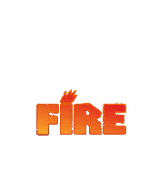 On Fire Art Sticker