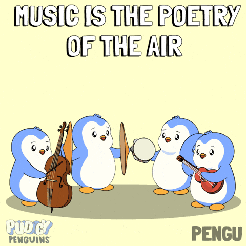 Happy Music On GIF by Pudgy Penguins