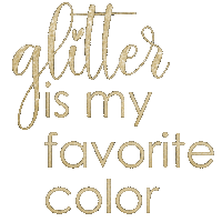Glitter Favorite Color Sticker by Designs by Denae