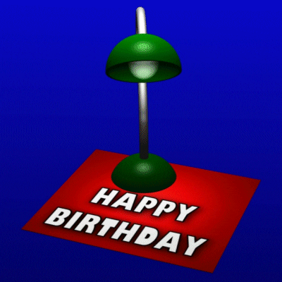 Happy Birthday Lamp GIF