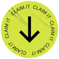 Claim Swipe Down Sticker by thisandco