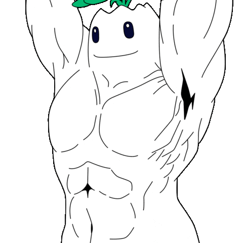 Flexing Beast Mode Sticker by Magic Eden