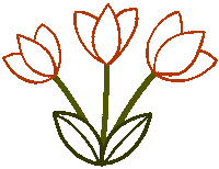 Easter Bunny Flower Sticker