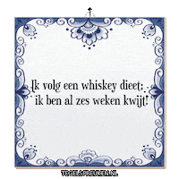 Whiskey Nl Sticker by Tegelspreuken.nl