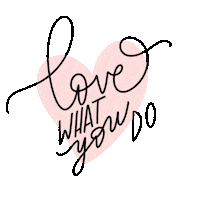 hanmadedesigns love pink work magic Sticker