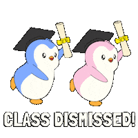 Graduating Graduation Day Sticker by Pudgy Penguins
