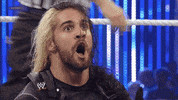 Seth Rollins Reaction GIF by WWE