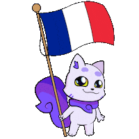 France Flag Sticker by Lucky Kat Studios
