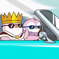 Driving Road Trip GIF by Pudgy Penguins